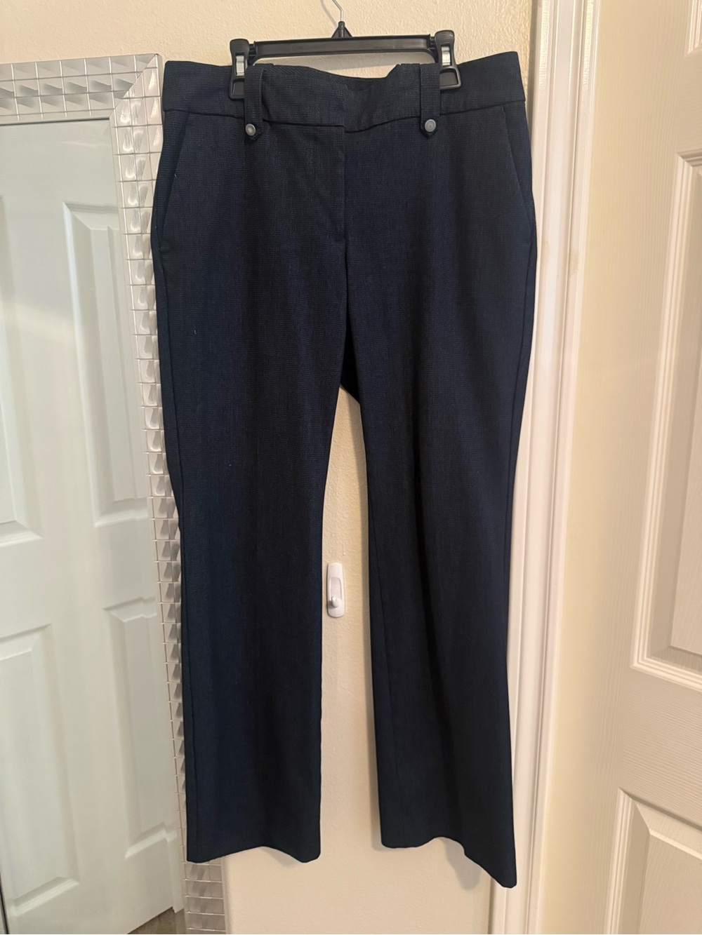 LOFT Marisa Trouser Dress Pants In Navy - 8